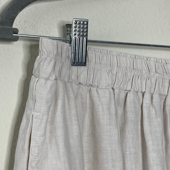 IT IS WELL WIDE LEG‎ CROP WOMEN'S LINEN PANT SIZE M - Picture 5 of 7